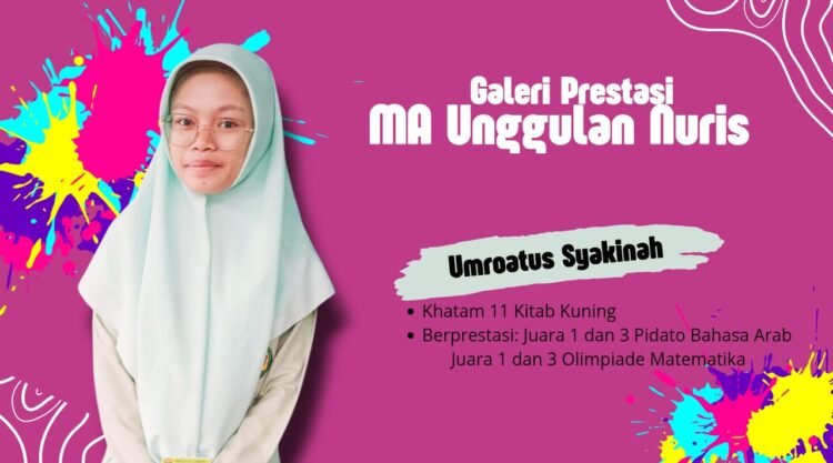 Berprestasi dan Khatam 11 Kitab Kuning, Siswa MA Unggulan Nuris ini Inspiratif